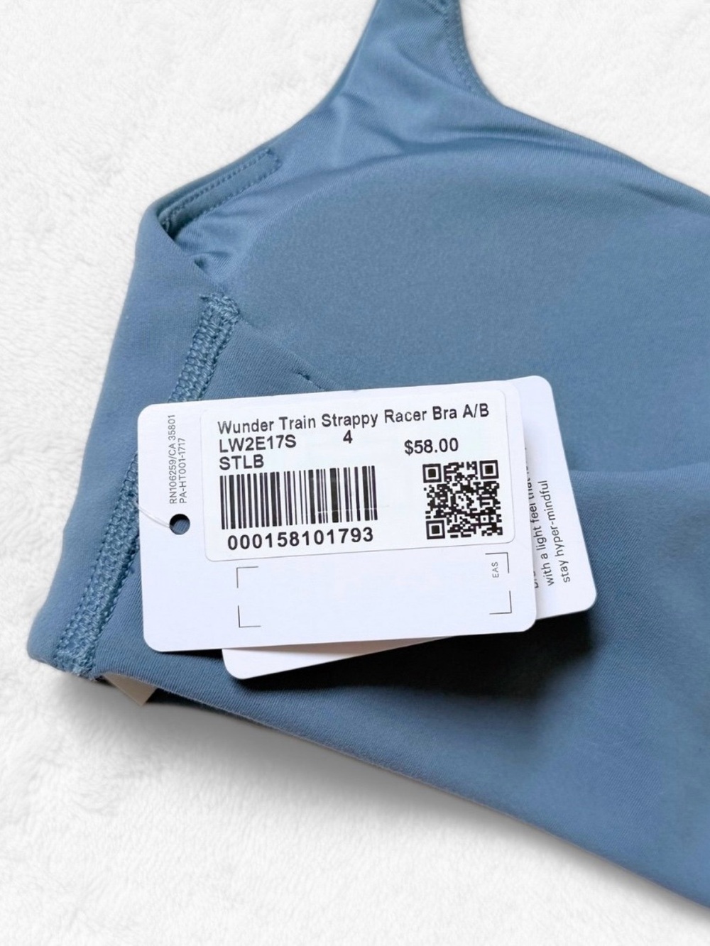 NWT Lululemon SET – Wunder Train Bra + Leggings – Steel Blue – Size 4 (SOLD OUT) - Picture 13 of 13
